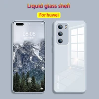 huawei p30 40pro plus mobile phone case nova 7 8se liquid silicone glass case mate30 40pro protective cover honor x10 30 s p tpu