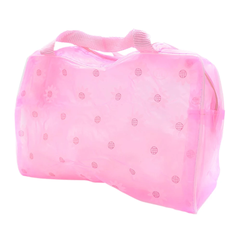 Новое поступление сумки для макияжа с цветочным принтом прозрачные