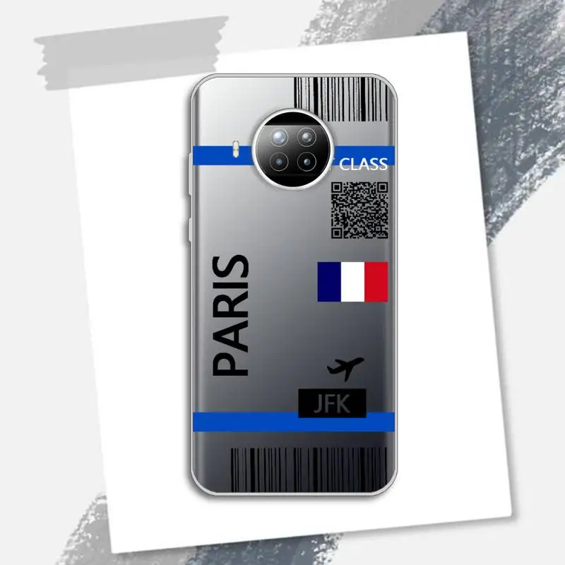 

Design a first class ticket Phone Case Transparent for xiaomi redmi note 8 9 9s 11 10t lite pro