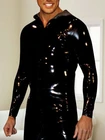 Женская резиновая Красивая Черная спортивная куртка с длинным рукавом облегающий Размер обхват груди 75