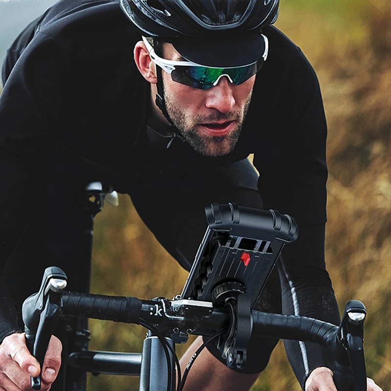 

Motorcycle Bike Phone Holder Motorcycle Phone Mount Handlebar Holder for Outdoor for Cycling Black