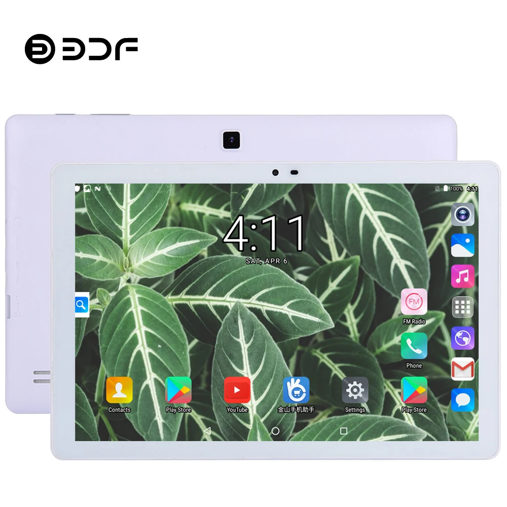 BDF планшет 10,1 дюймов планшетный ПК Android 5,0 четырехъядерный Google Play 1 ГБ/32 ГБ 1280*800 ips маленький компьютер Bluetooth WiFi планшеты 10