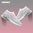 Женские беговые кроссовки ONEMIX 2021, дышащая сетчатая обувь для прогулок на открытом воздухе, массажные мужские кроссовки, легкая спортивная обувь для бега