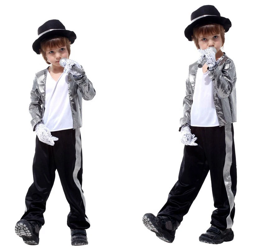 

Boys Fashion Super Star Singer Outfit Kids Stage Shirt Pants Gloves Set Halloween Cosplay Costumes Party Role Play Dress Up Suit