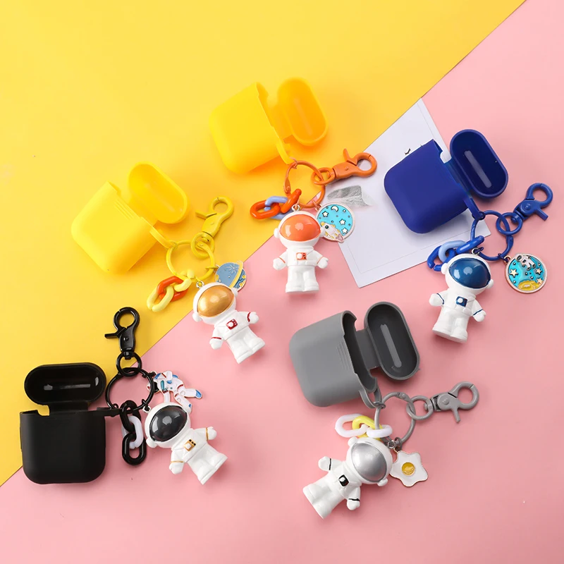 Милый декоративный Мягкий силиконовый чехол для Apple Airpods 1 2 с космосом роботом