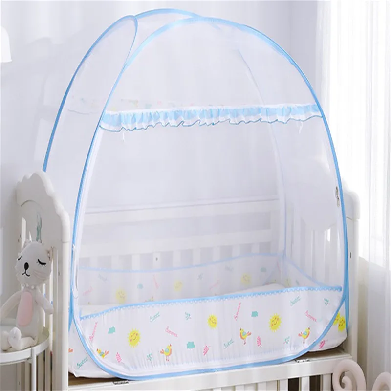 Летние полиэстер унисекс Портативный складной Ger Тип навес на кровать для