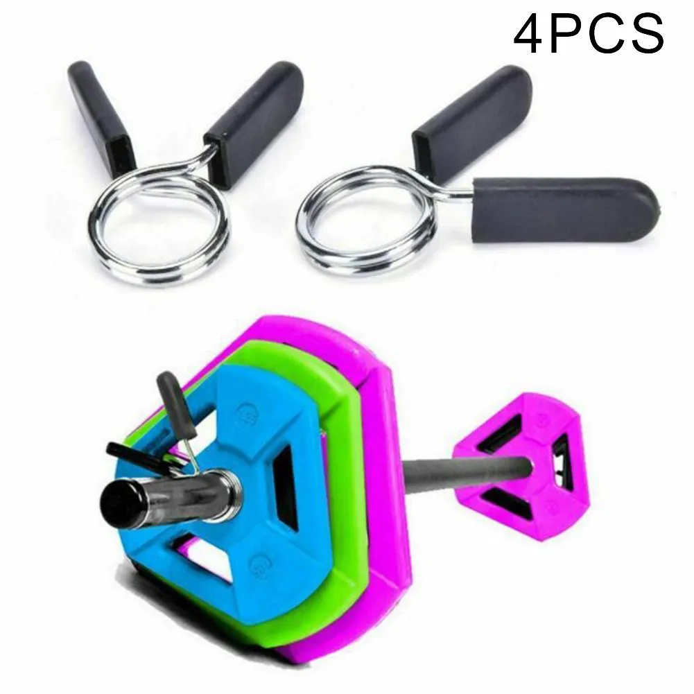 

24/25mm 4pcs Gym Barbell Weight Spring Collar Durable Remove Lock Clips Dumbbell Gym Dumbbell Barbell Circlip Fitness Equipments