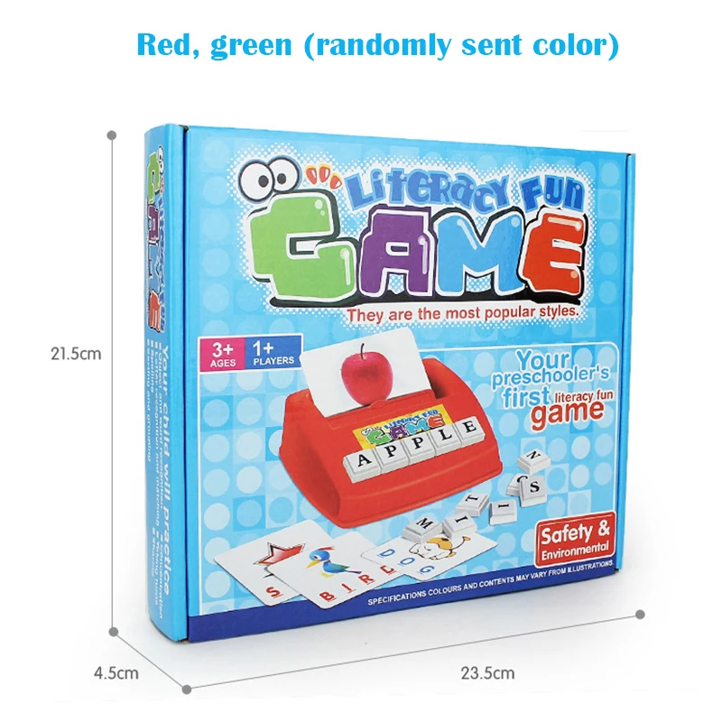 Children Alphabet Game Card English Letters Learning Toys Vocabulary Word Picture Match Educational | Канцтовары для офиса и