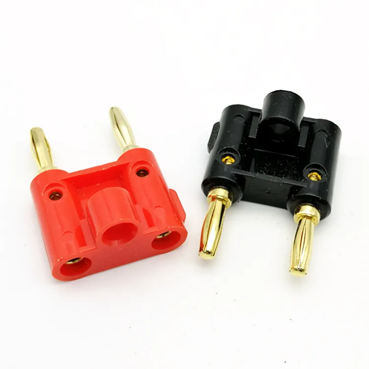 2 шт. 4 мм контрольные выводы вилки типа банан разъем Динамик переходник
