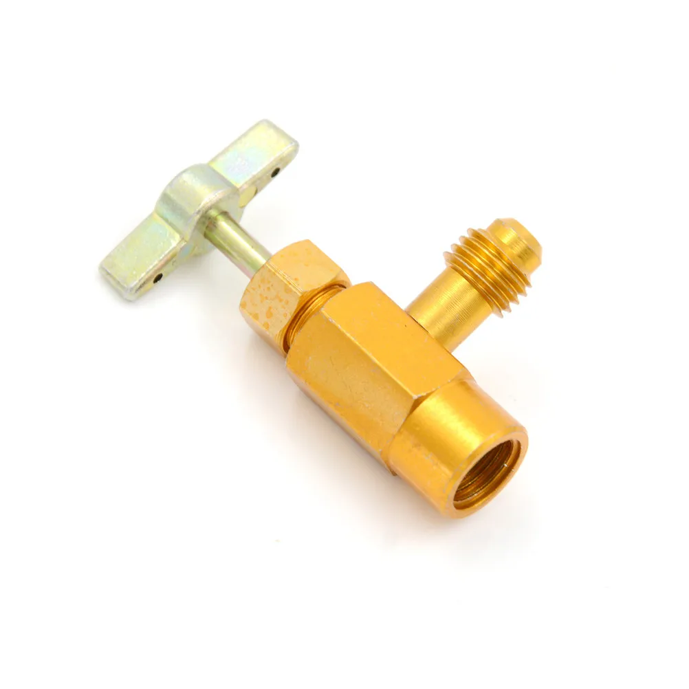 

AC Refrigerant Brass Tap R-134 Can Dispensing Tool Parts 1/2" ACME Thread Valve Hand Tool Part Accessories 1pcs