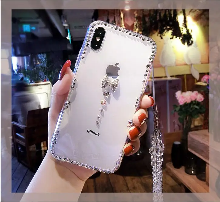 Для HuaweiP9 P10 P20 P30 PLUS LiTE Mate10 20 30 Pro Lite Роскошный милый галстук-бабочка со стразами