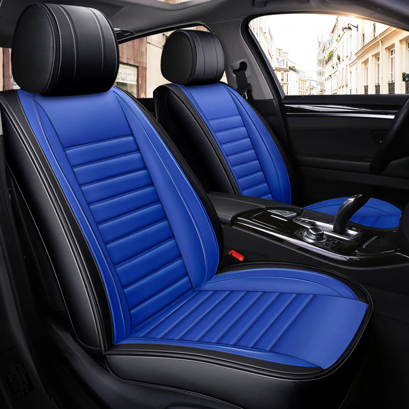 Полностью Покрытые эко-кожаные чехлы для автомобильных сидений из искусственной