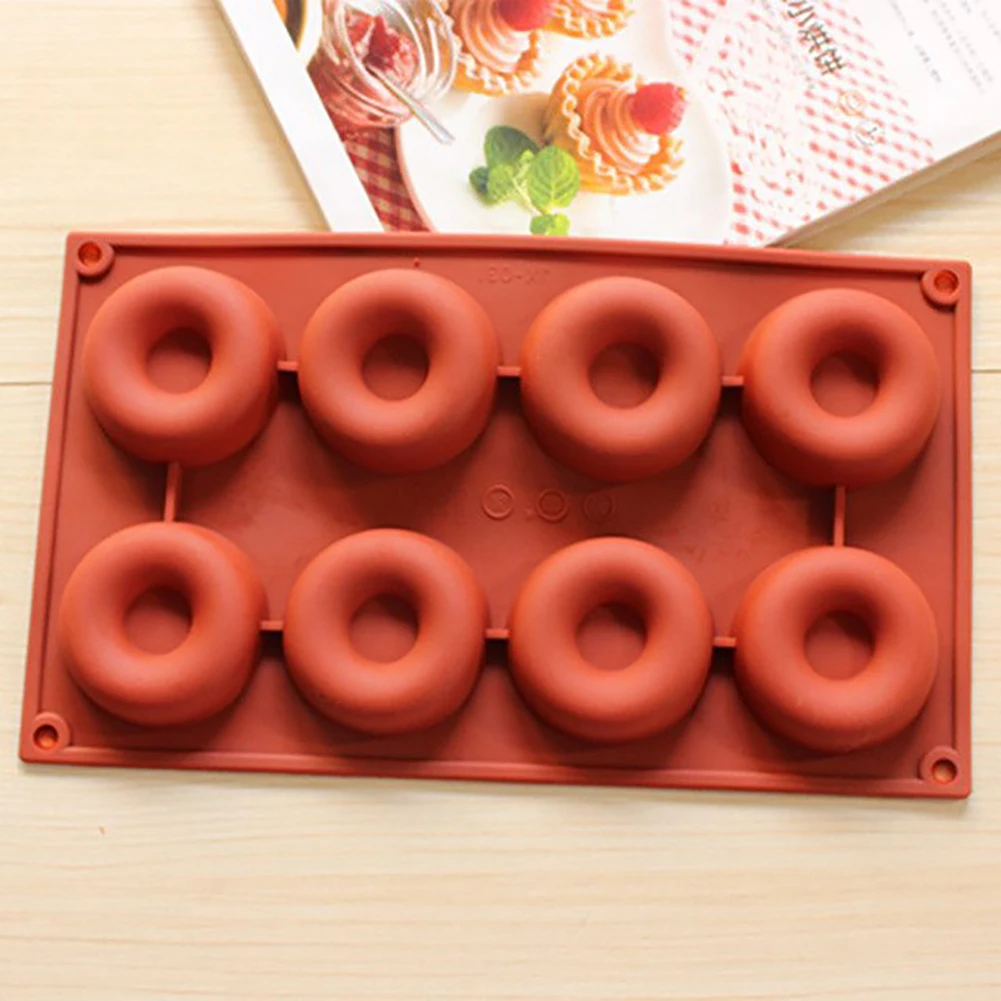 

Donut Silicone Mold Baking Pan Non-Stick Pastry Chocolate Dessert Cake Tools DIY Decoration Tools Bagels Muffins Donuts Maker