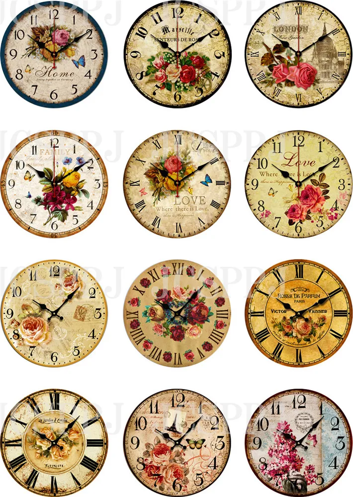 Водонепроницаемые украшения из стекла печатные модели часов размером 8 ~ 40 мм