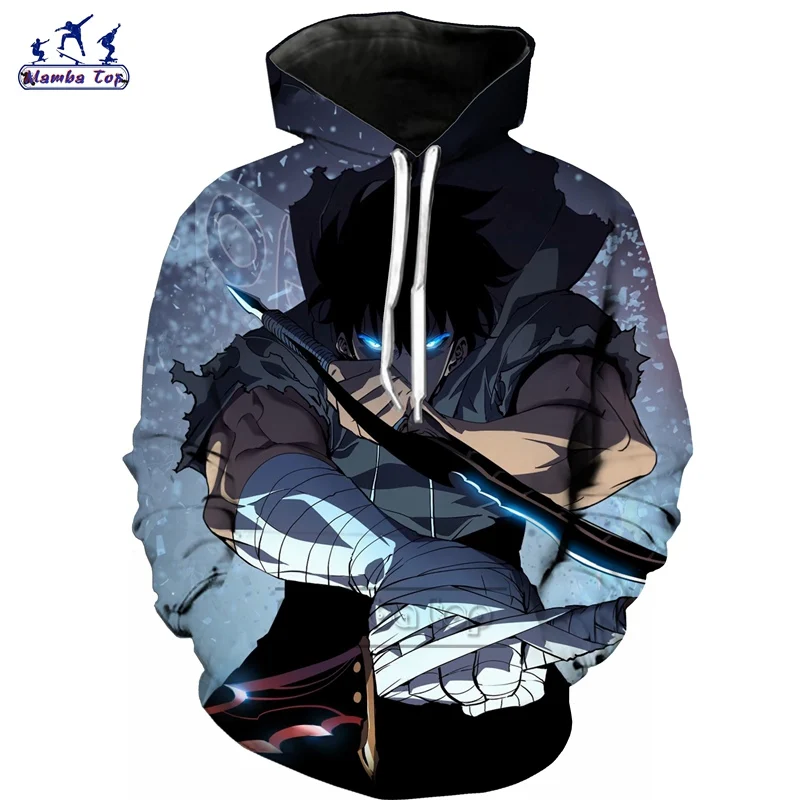 Толстовка Mamba Мужская с длинным рукавом Модный свитшот 3D рисунком аниме соло