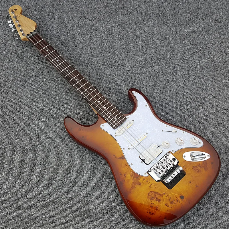 2019 Высококачественная электрическая гитара корпус из красного дерева Floyd rose со
