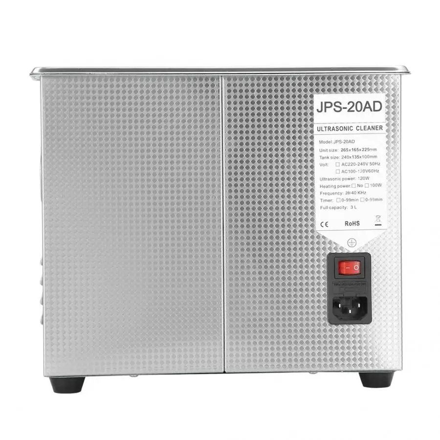 

Gereedschap FGDEYUHJU 3L Double-frequency Digital Stainless Steel Ultrasonic Cleaner Cleaning Machine US Plug 110V Household