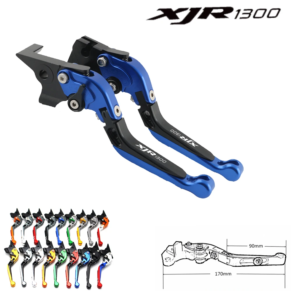

For Yamaha XJR 1300 motorcycle adjustable folding retractable CNC brake clutch lever XJR1300 1995-2003 1998 1999 2000 2001 2002