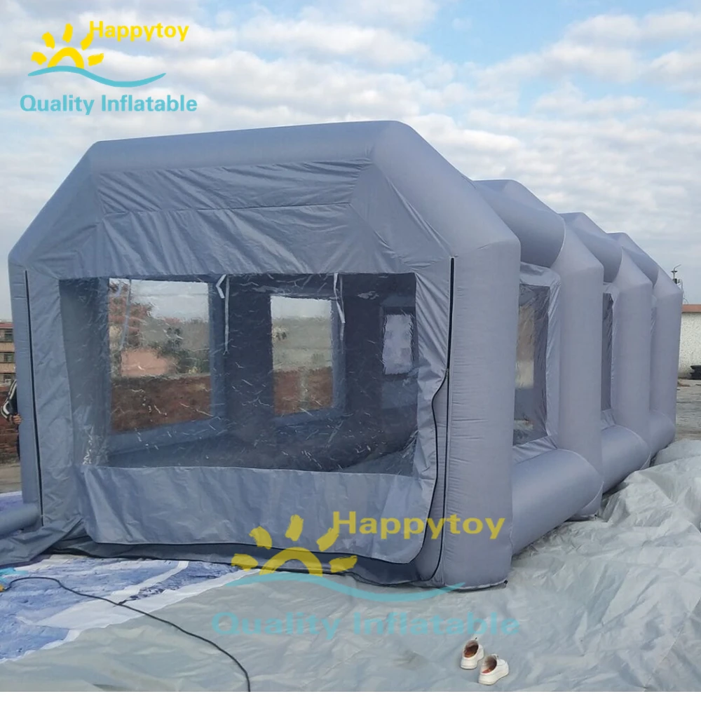 Прозрачная надувная гаражная палатка из ткани Оксфорд и ПВХ Автомобильная