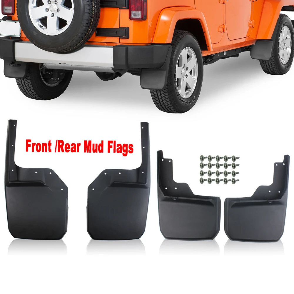 Автомобильные Брызговики для Jeep Wrangler JL 2018 автомобиля Fender спереди и сзади