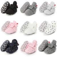 newborn baby socks shoes boy girl star toddler first walkers booties cotton comfort soft anti slip warm infant crib shoes