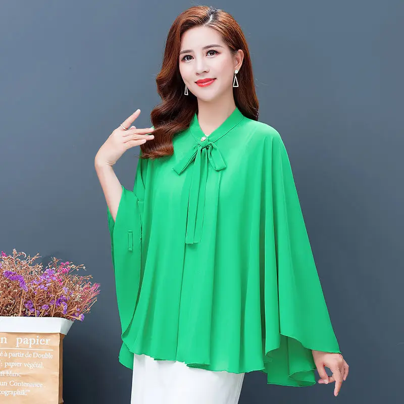 

Chiffon Shawl Cloak Summer Women Shirt Tops Thin Holiday Beach Wear Sunscreen Cardigan Plus Size Sun Protection Clothing
