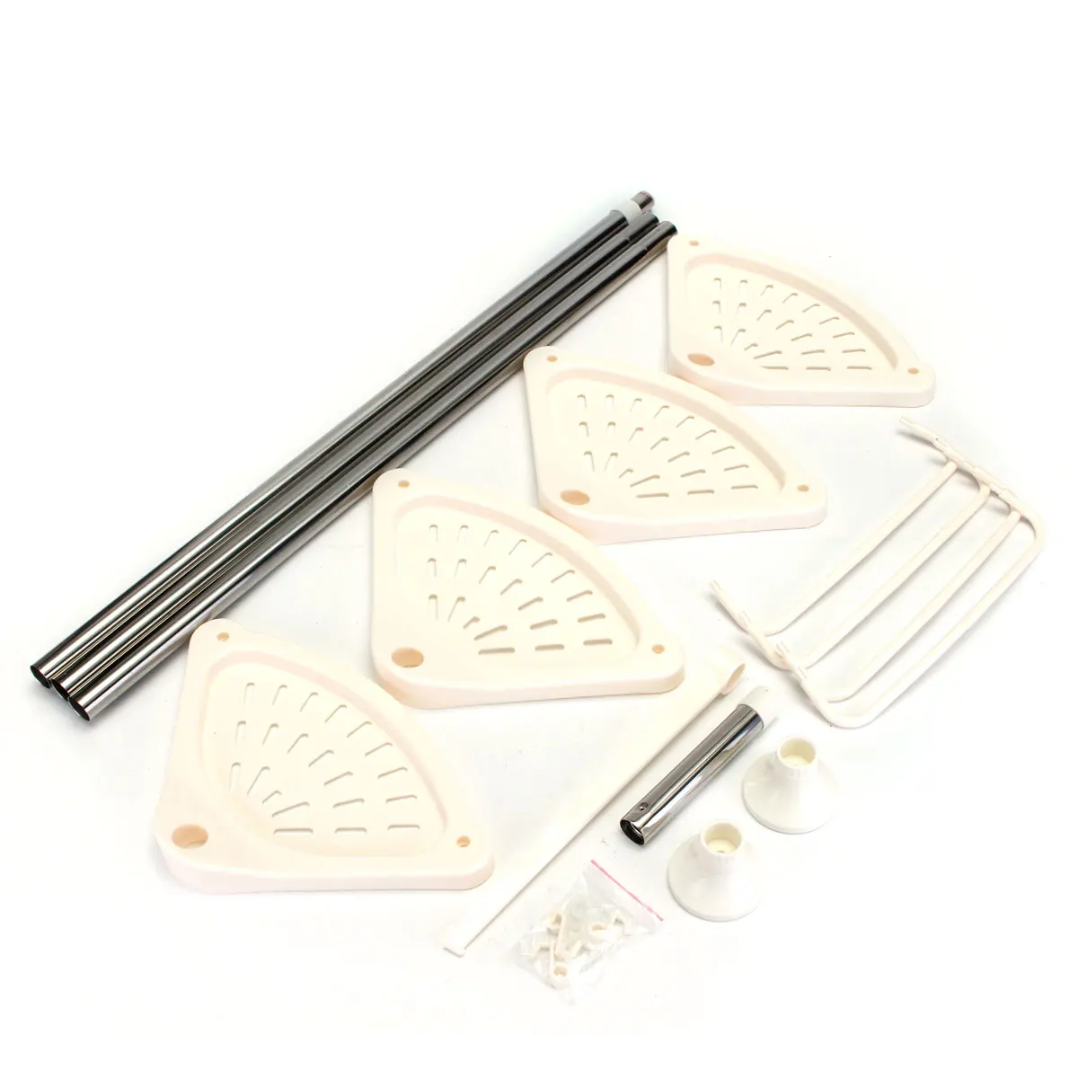 Регулируемая 4 уровневая телескопическая угловая душевая полка для ванной