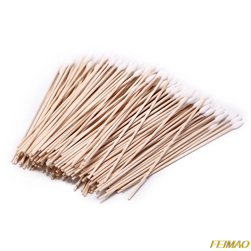 

200pcs 6 inch gun cleaning cotton swabs,large tapered swabs gun clean brush