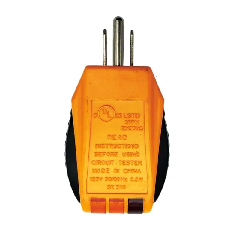 

Outlet Tester Socket Detector for Standard AC Outlets Electric Circuit Monitor