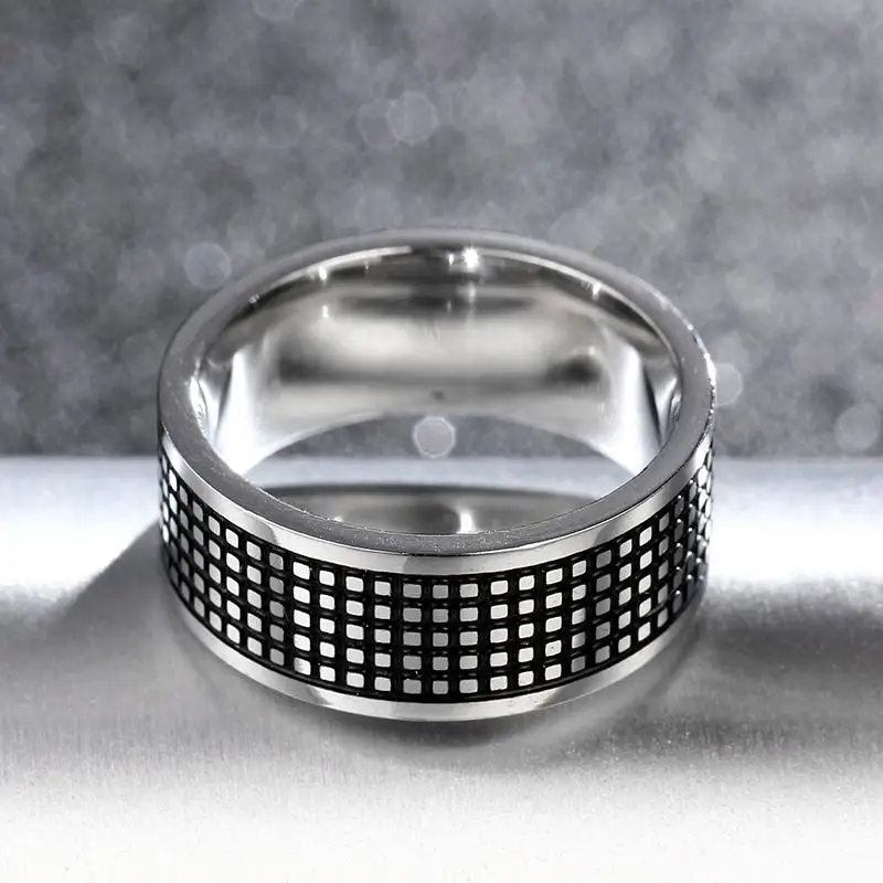 8 мм кольцо с протектором в виде шин мужские ювелирные изделия стиле рок панк