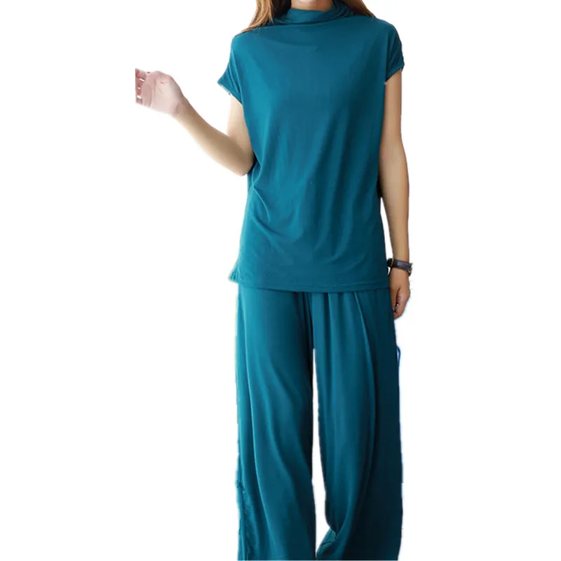 Новинка 2021 Женская домашняя одежда водолазка летняя свободная Хлопковая женская