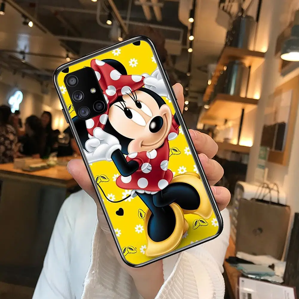 Disney Mouse Minnie Pink Lovely Phone Case Hull For Samsung Galaxy A  50 51 20 71 70 40 30 10 80 E 5G S Black Shell Art Cell Cov