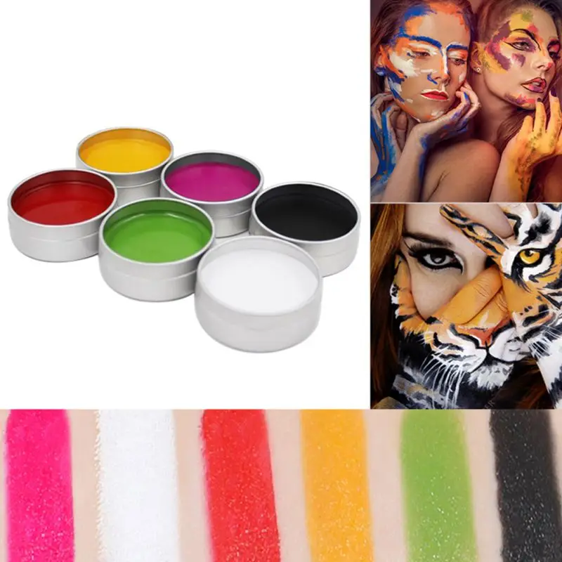 

Professional Face Body Painting Christmas Halloween Party Fancy Dress Beauty Makeup Face Paint Cosplay Paint Tools