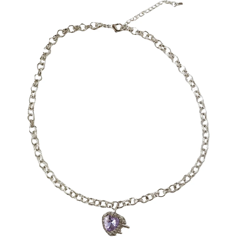 Современные ювелирные изделия фиолетовое искусственное ожерелье популярный