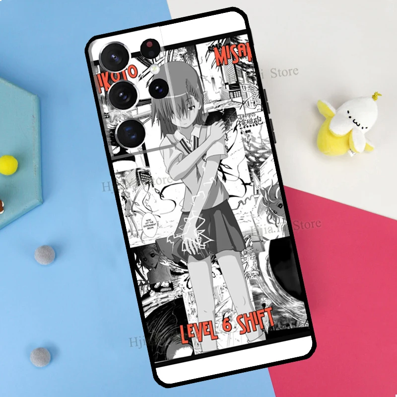 Чехол для телефона Misaka Mikoto для Samsung Galaxy S23 S22 Ultra Note 20 10 S8 S9 S10 Plus S20 FE S21 Cover on.