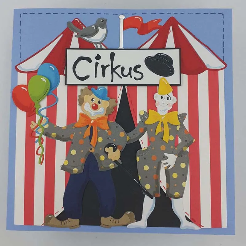 Маленький уход за кожей лица клоун металлический Трафаретный вырубной штамп