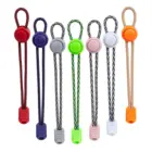 1 пара, 19 цветов, эластичные шнурки с круглым фиксатором, без завязок, шнурки для обуви для детей и взрослых, быстросохнущие шнурки, резиновые кроссовки, шнурки