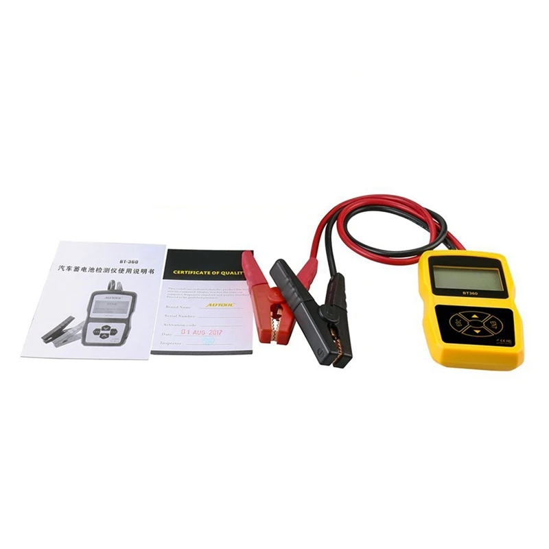 Upgraded 12V Automative Battery Load Tester CCA 100-2400 Bad Cell Test for Regular Flooded Auto Cranking and Charging System Dia |