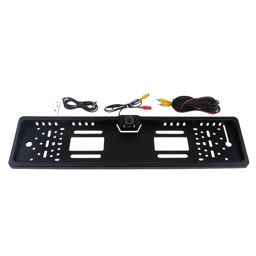 

EU License Frame Backup Camera, 170 Degrees View, Night , 8 LED Light