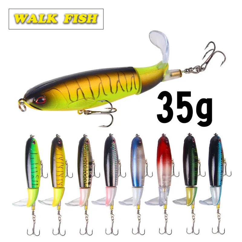 Walk Fish 1 шт. 14 см 35 г Поппер топвотер рыболовная приманка искусственный Жесткий