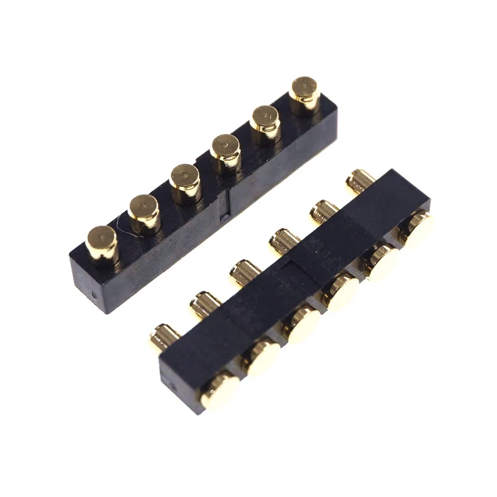 10 шт. Pogo контактный разъем Женский 6 Pin 4 5 мм высота PCB 2 54 Шаг поверхностного