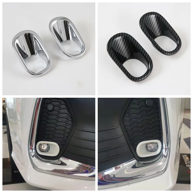 

Carbon Fiber Fog Light Cover for Toyota Allion 2021 Fog Lights Cover Chrome Front Fog Light Eyebrow Trim Accessories