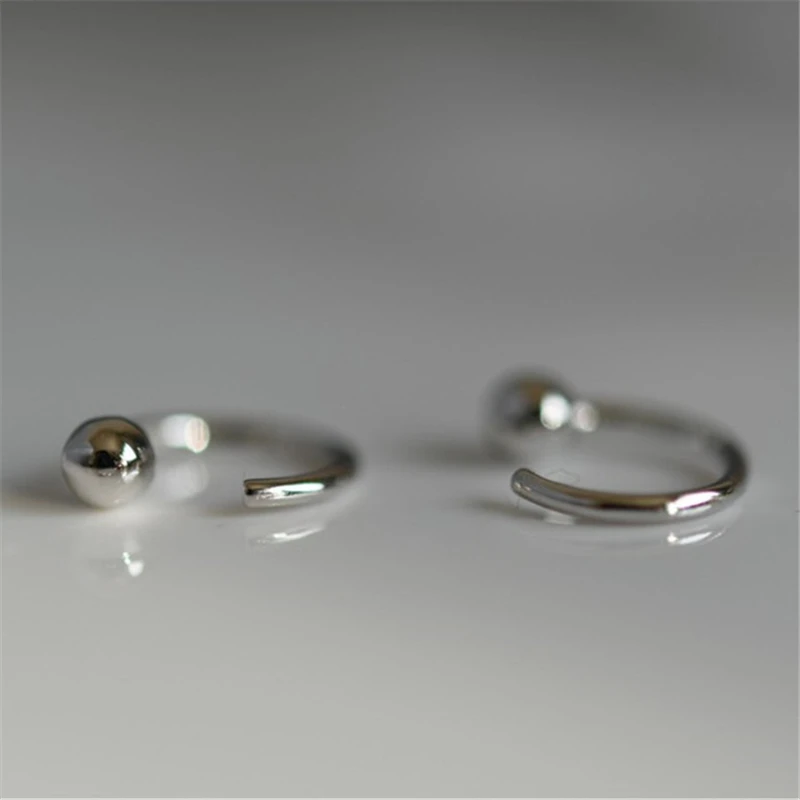 

2021 Silver Color Stud Earrings Cute Small Ball Earrings for Women Korean Style Trendy Earrings Pendientes Aretes
