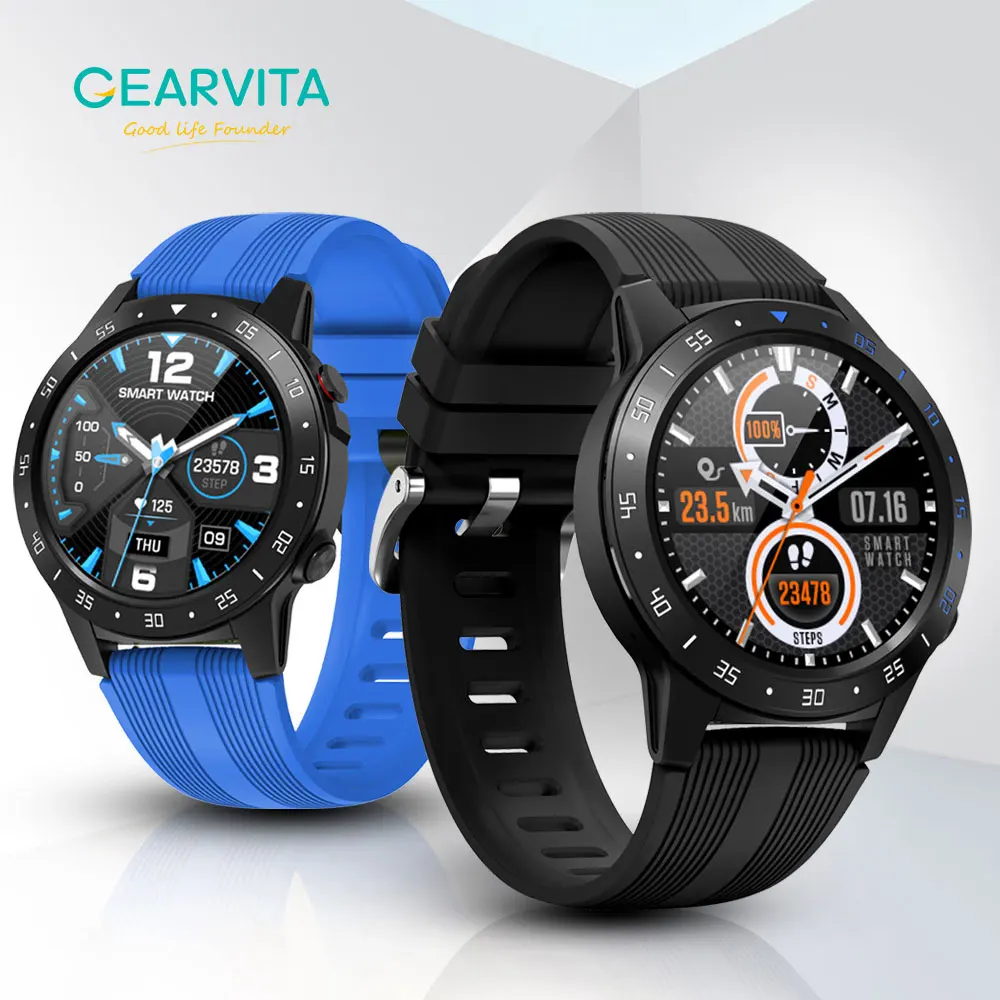 Смарт часы Gearvita мужские с GPS SIM картой пульсометром компасом и