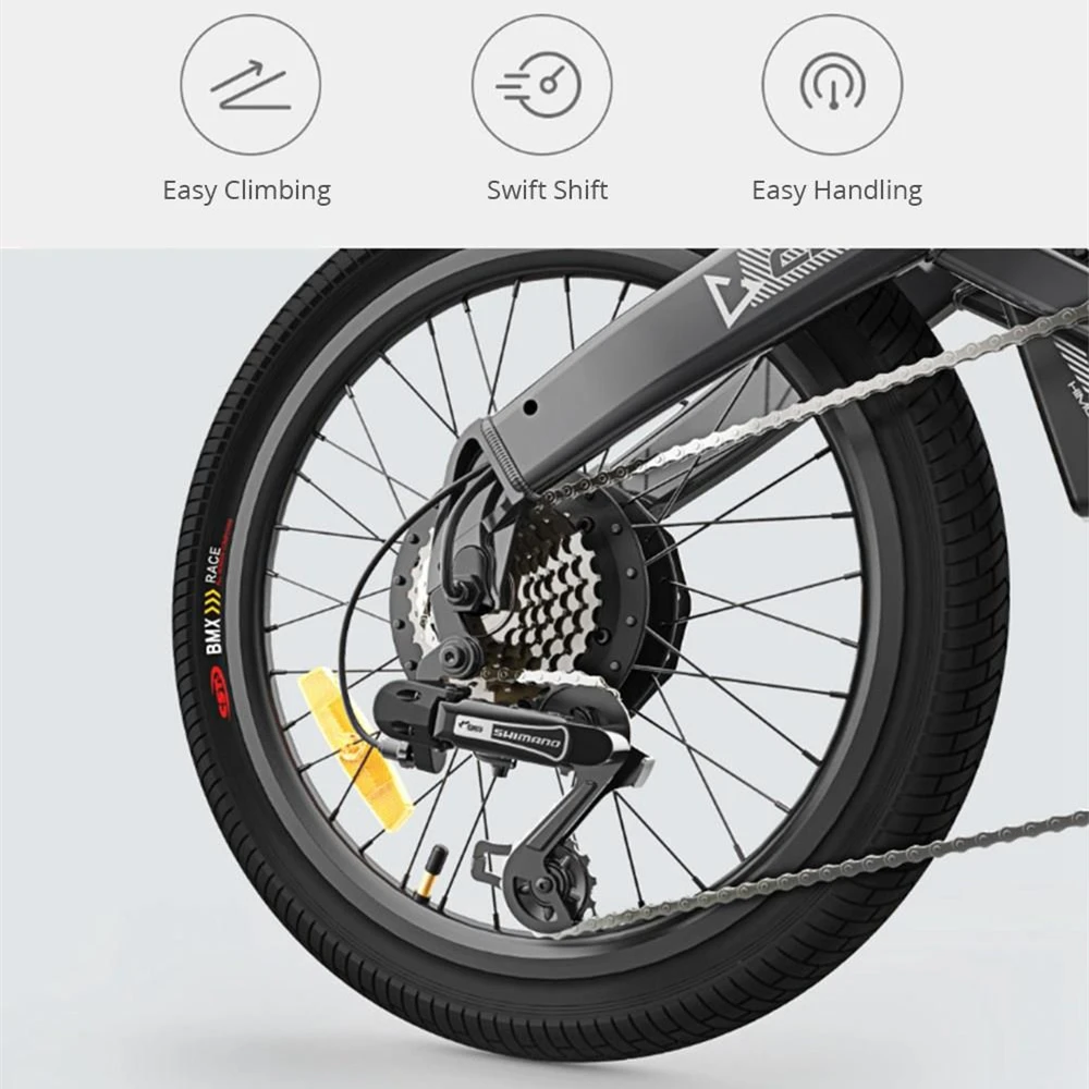 Складной электрический велосипед HIMO C20 Мопед 80 км пробег шина CST городской