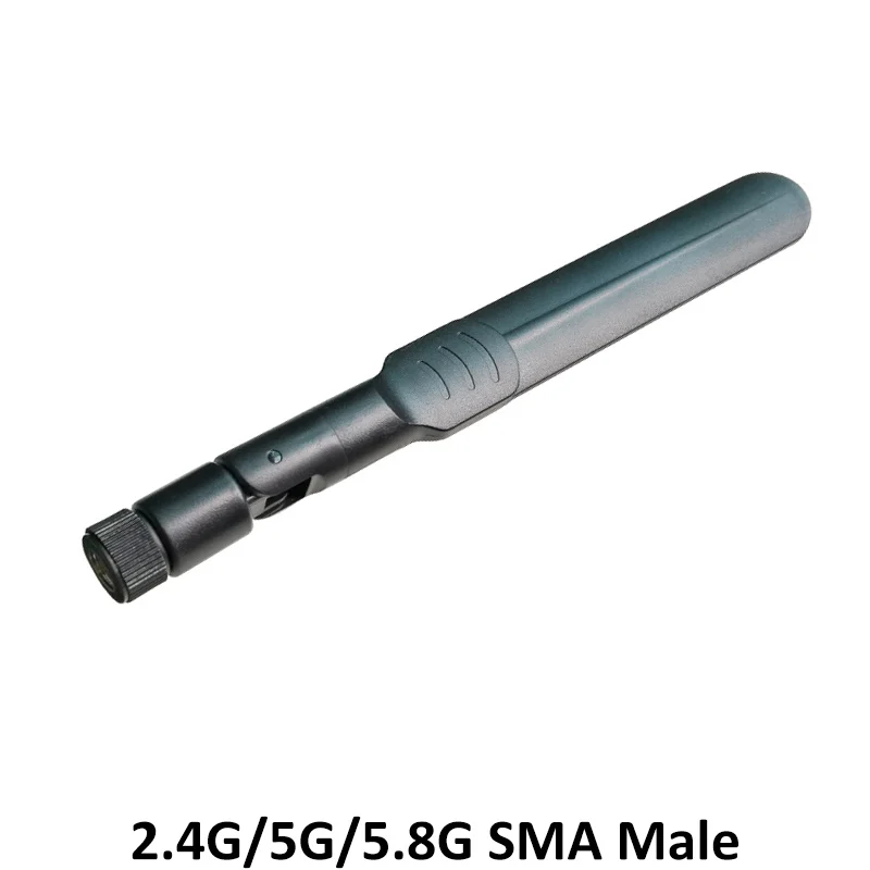 GRANDWISDOM 5pcs 2.4g 5.8g antenna 5dbi sma male wlan wifi dual band antene iot module router tp link antena high gain