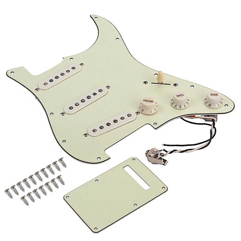 Prewired-Loaded Sss Pickguard Alnico V ЗВУКОСНИМАТЕЛИ ДЛЯ струйной гитары | Спорт и развлечения