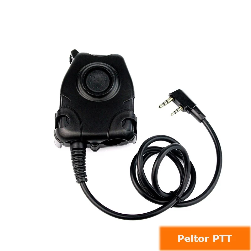 Peltor PTT Cable Z Тактический HD01 с U94 PTT Peltor PTT двухстороннее радио гарнитура для BaoFeng UV-5R UV-82 BF-F8HP UV-6R Retevis RT-5R иди и болтай Walkie Talkie - Цвет: Peltor PTT Cable