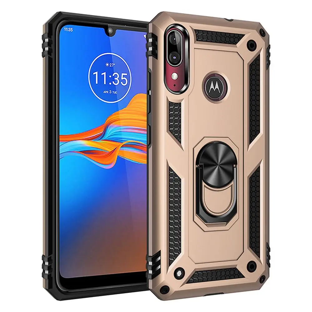 

Sunjolly Case for Motorola Moto E6 Plus Wallet Stand Flip PU Leather Phone Case Cover coque capa Case Cover