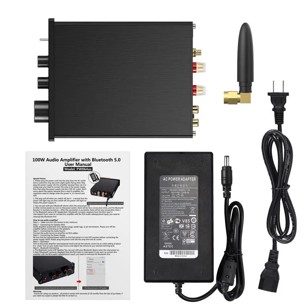 LiNKFOR 100W + усилитель звука Hi-Fi Класс D встроенный Bluetooth-совместимый 5 0 с басами и